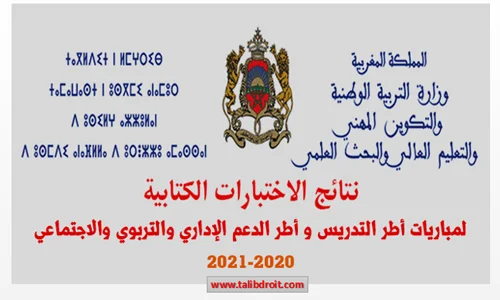 لوائح المترشحين الناجحين في الاختبارات الكتابية بمباراة توظيف أطر الأكاديميات