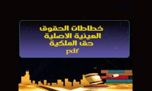 Read more about the article خطاطات الحقوق العينية الاصلية حق الملكية تحميل pdf
