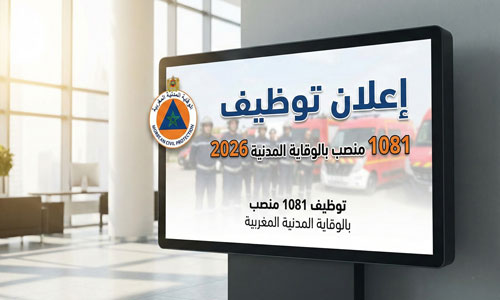 التسجيل في مباراة الوقاية المدنية 1081 منصب 2026