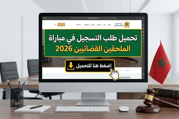 تحميل طلب التسجيل في مباراة الملحقين القضائيين 2026