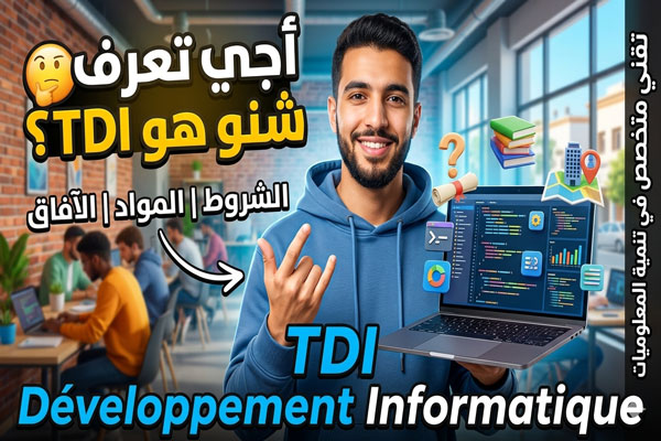 تقني متخصص في تنمية المعلوميات الشروط والمواد والافاق Développement Informatique TDI